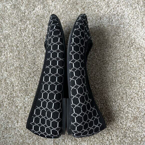 Skechers Ballet Flats Women 8.5 Shoes Slip On Stretch Knit Memory Foam Loafers - Picture 9 of 11